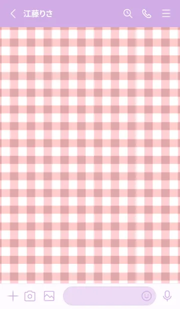 [LINE着せ替え] ザ ハート チェック .50の画像2