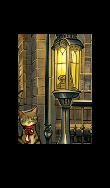 [LINE着せ替え] 猫紳士街_#FE115。の画像1