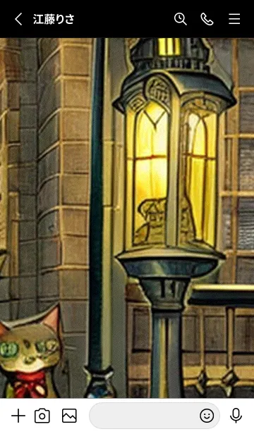 [LINE着せ替え] 猫紳士街_#FE115。の画像2