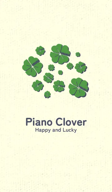 [LINE着せ替え] Piano clover メドーグリーンの画像1