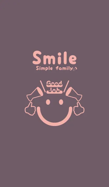 [LINE着せ替え] スマイル＆グッジョブ 葡萄鼠の画像1