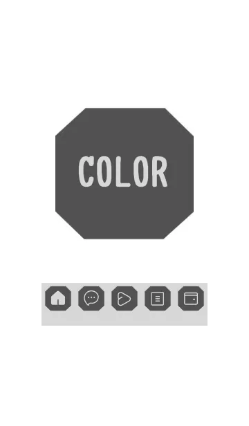 [LINE着せ替え] bw color K28の画像1