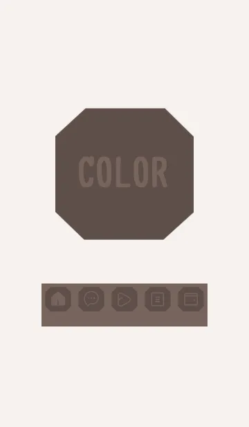 [LINE着せ替え] beige color K26の画像1