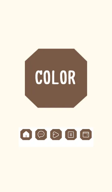 [LINE着せ替え] beige color K29の画像1