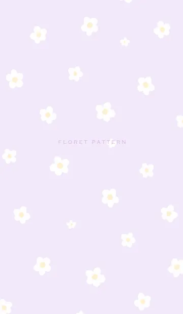 [LINE着せ替え] Floret Pattern - 07-02 パープル Ver.iの画像1