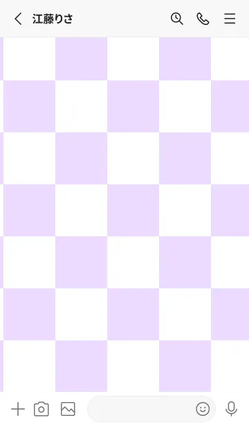 [LINE着せ替え] パステルパープル■ホワイト.TKCの画像2