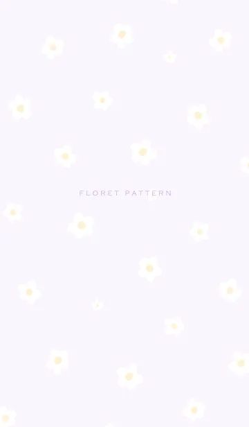 [LINE着せ替え] Floret Pattern - 07-02 パープル Ver.aの画像1