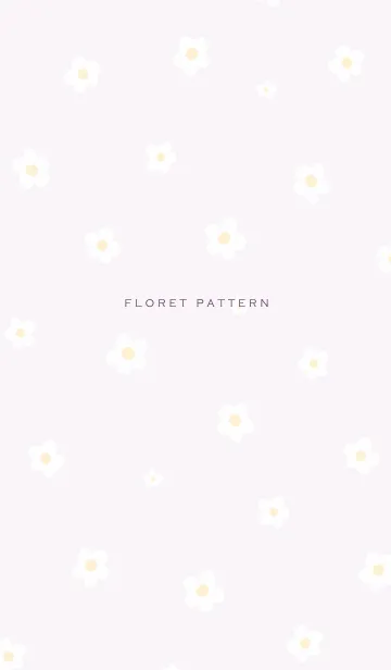 [LINE着せ替え] Floret Pattern - 07-03 パープル Ver.aの画像1