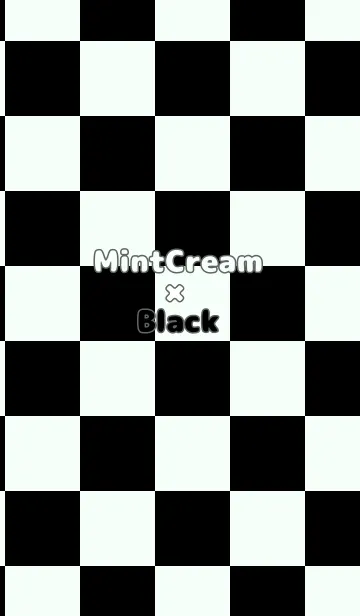 [LINE着せ替え] ミントクリーム■ブラック.TKCの画像1