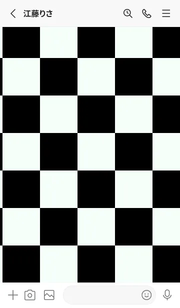 [LINE着せ替え] ミントクリーム■ブラック.TKCの画像2