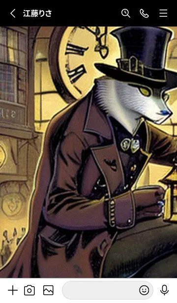 [LINE着せ替え] 猫紳士街_#FE129。の画像2