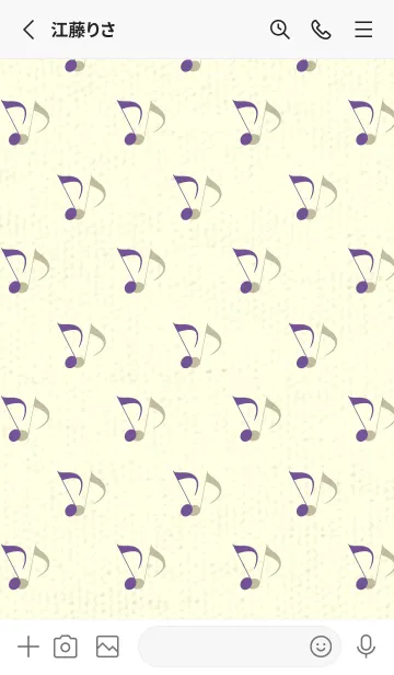 [LINE着せ替え] Clef dot 江戸紫の画像2