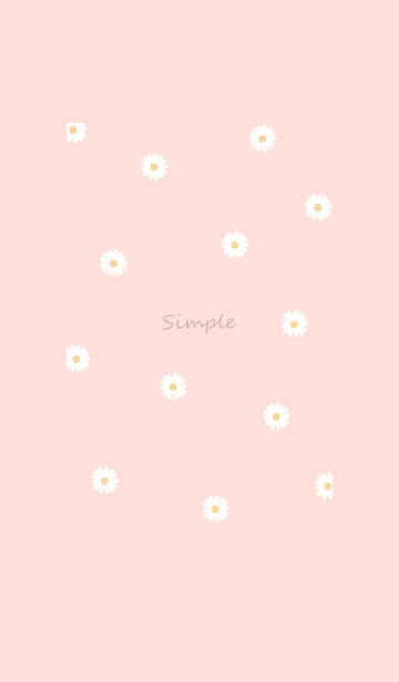 [LINE着せ替え] Simple Daisy♡babypink10_1の画像1