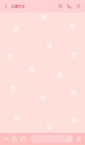[LINE着せ替え] Simple Daisy♡babypink10_1の画像2
