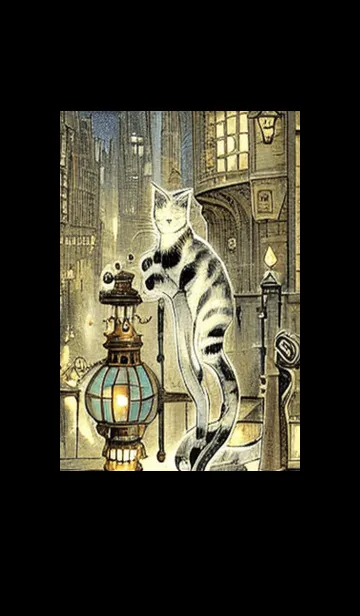 [LINE着せ替え] 猫紳士街_#FF315。の画像1