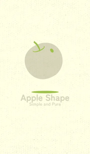 [LINE着せ替え] りんご型のきせかえ リーフグリーンの画像1