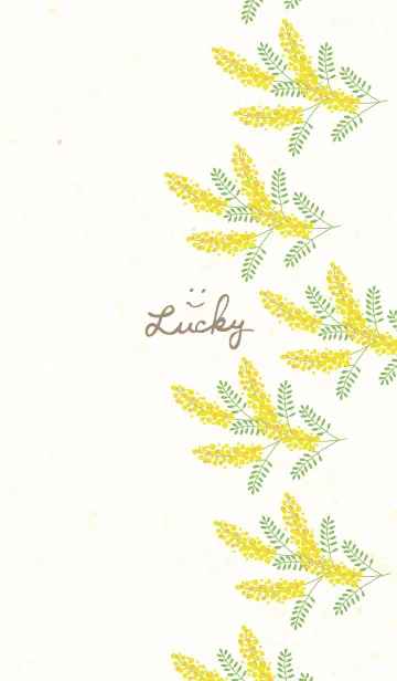 [LINE着せ替え] ミモザ 縦4の画像1