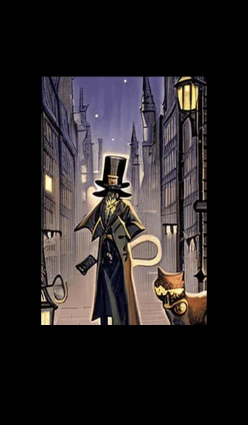 [LINE着せ替え] 猫紳士街_#FF39。の画像1