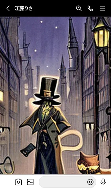 [LINE着せ替え] 猫紳士街_#FF39。の画像2