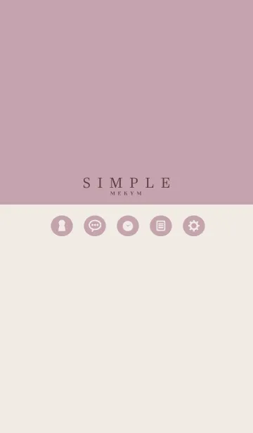 [LINE着せ替え] SIMPLE ICON PINK - MEKYM 8の画像1