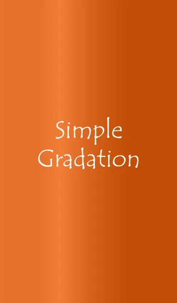 [LINE着せ替え] Simple Gradation -GlossyOrange 10-の画像1