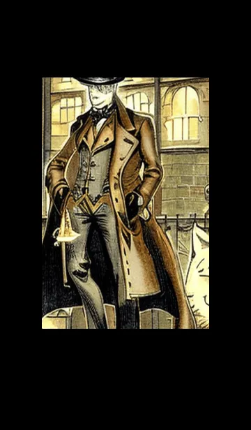 [LINE着せ替え] 猫紳士街_#FF34。の画像1