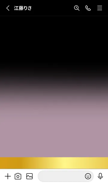 [LINE着せ替え] Lilac Purple Gold Black Theme (JP)の画像2