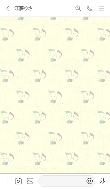 [LINE着せ替え] Clef dot シルバーグリーンの画像2