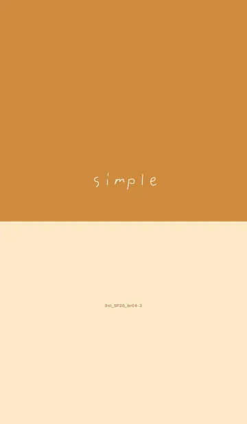 [LINE着せ替え] 0nl_26_ブラウン4-3の画像1