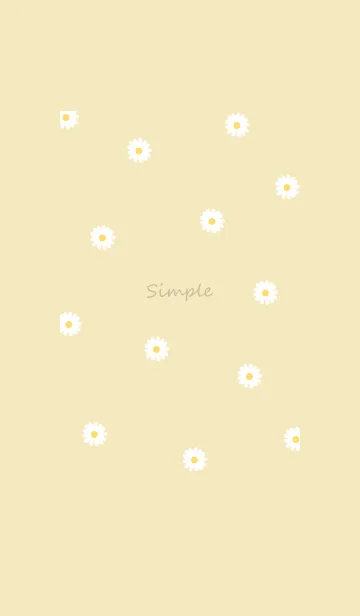 [LINE着せ替え] Simple Daisy♡yellow14_1の画像1