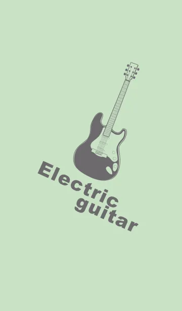 [LINE着せ替え] ELECTRIC GUITAR CLR シルバーグリーンの画像1