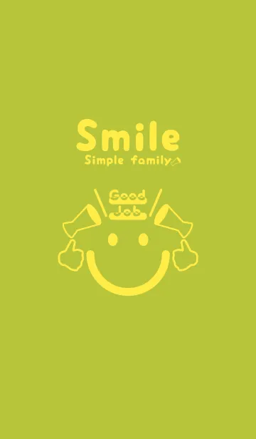 [LINE着せ替え] スマイル＆グッジョブ シトロンイエローの画像1