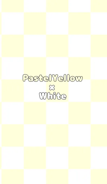 [LINE着せ替え] パステルイエロー■ホワイト.TKCの画像1