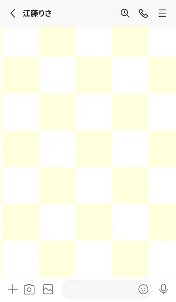 [LINE着せ替え] パステルイエロー■ホワイト.TKCの画像2