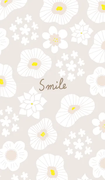 [LINE着せ替え] 白い花と小花9の画像1