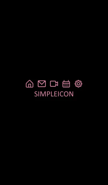 [LINE着せ替え] SIMPLE ICON -BLACK- 56の画像1