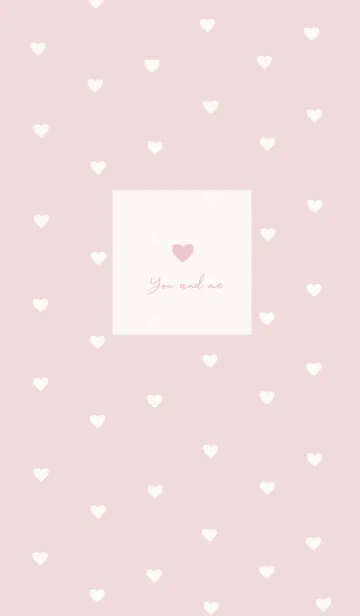 [LINE着せ替え] pattern_heart (ivorypink)の画像1