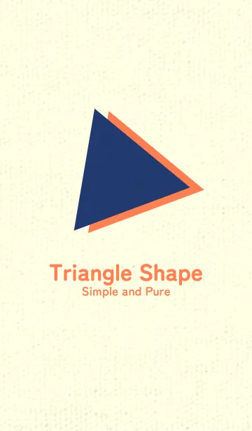 [LINE着せ替え] 三角型の着せかえ 紺色の画像1