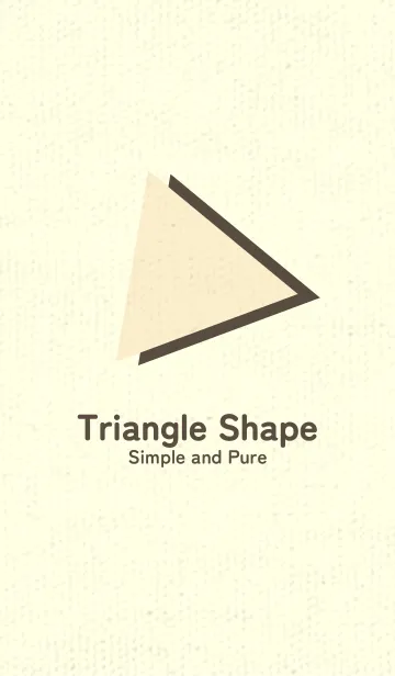 [LINE着せ替え] 三角型の着せかえ 鳥の子色の画像1