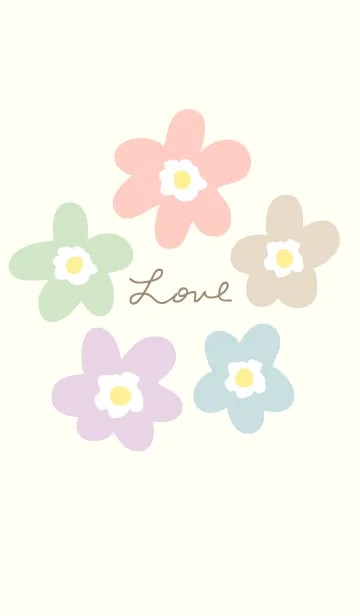 [LINE着せ替え] 北欧風 お花2の画像1