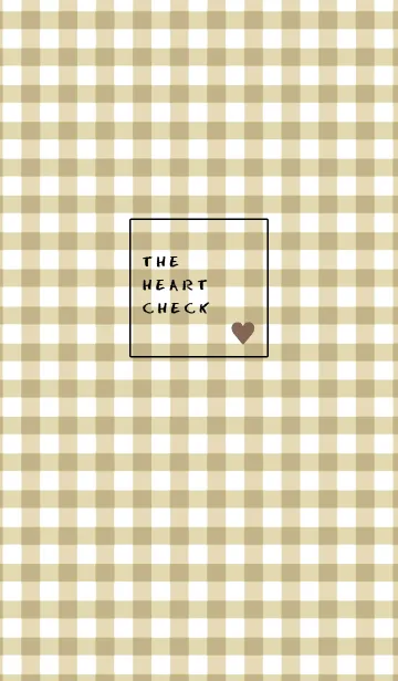 [LINE着せ替え] ザ ハート チェック .52の画像1