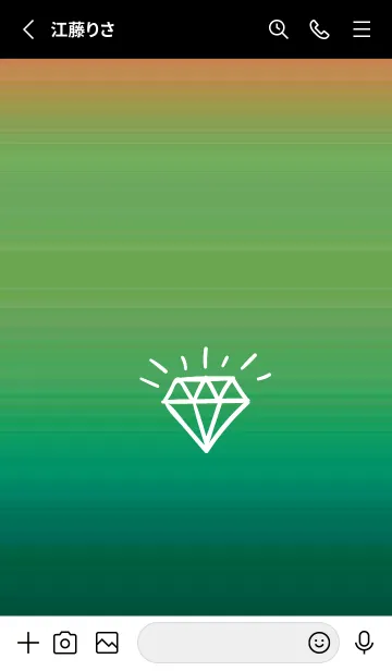 [LINE着せ替え] グラデーション ダイアモンド  251の画像2