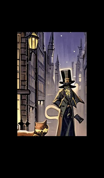 [LINE着せ替え] 猫紳士街_#FF321。の画像1