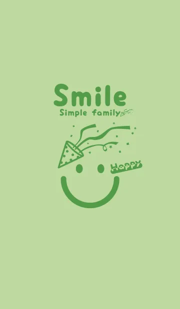 [LINE着せ替え] スマイル＆ハッピー ミストグリーンの画像1