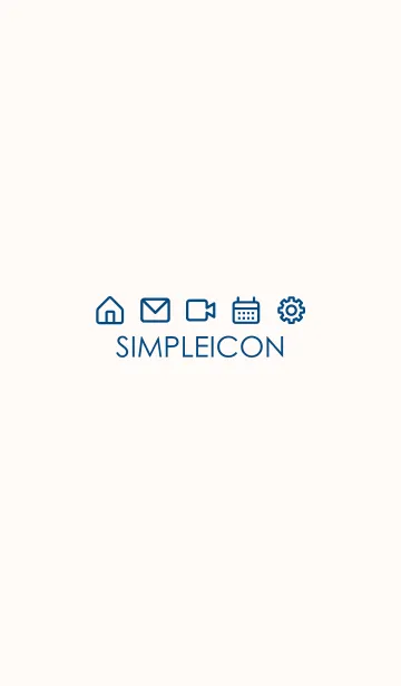 SIMPLE ICON -PINK BEIGE- 58の着せ替えメイン画像