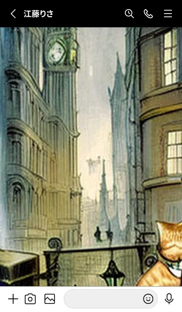 [LINE着せ替え] 猫紳士街_#FG026。の画像2