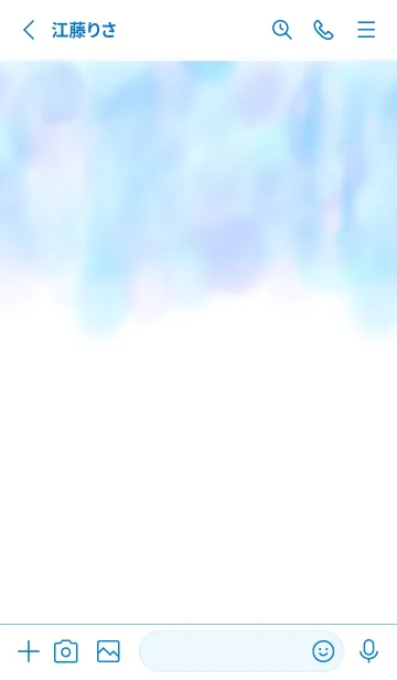 [LINE着せ替え] 水彩絵具 ブルー アクアの画像2