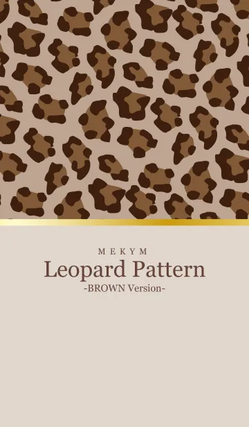 [LINE着せ替え] Leopard Pattern - BROWN 13の画像1