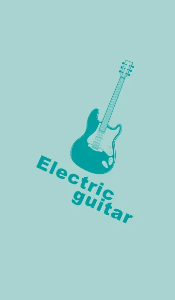 [LINE着せ替え] ELECTRIC GUITAR CLR ペールアクアの画像1