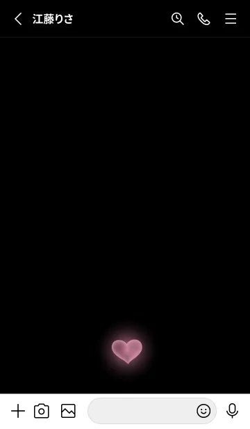 [LINE着せ替え] HEART LIGHT-BLACK- 19の画像2